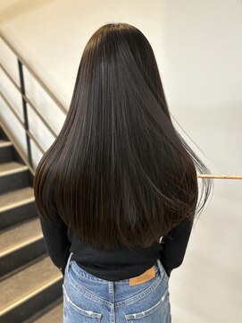 ヌープヘアーアイス(NUUP.hair ici) 20代30代グレージュ髪質改善カラー韓国ヘア透明感