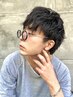メンズカット＋カラー＋パーマ￥15000