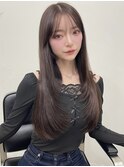 ミディアムレイヤーカット内巻き顔まわりレイヤーカット