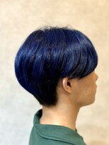 美容室 プラセル(Plaser)&nbsp;ブリーチ×高発色ネイビーカラー