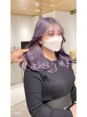 ラベンダーアッシュ　ブリーチ2回　高瀬雅人
