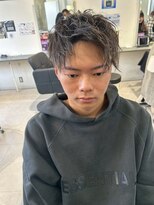 メンズサロン キング 心斎橋店(Men’s salon K!ng)&nbsp;ホワイトメッシュ/ツイスト/ツイスパ/パーマ/メンズ/眉毛/心斎橋