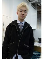 ソーレ(sole) スパイキーショートメンズショートブロンドカラーハイトーン