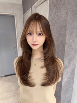 ハオ(hao)&nbsp;【hao渋谷】ココアブラウン×バタフライカット