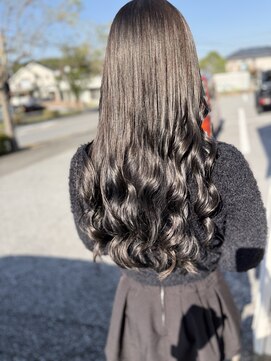 アイスプロドバイブルーム 木更津店(ice prod by bloom) 黒髪カタログ/クラゲヘアー/オリーブグレー/木更津