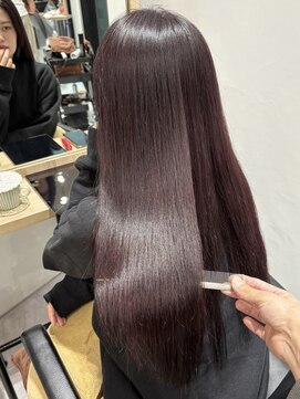 ディーエックス ウエスト(Dxxxx WEST) ダークラベンダー 顔周りカット/レイヤーカット/イルミナカラー