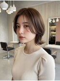 【mii岡崎】透け感ナチュラルボブ