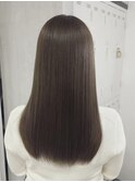 オリーブベージュ×水素髪質改善トリートメント