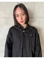 スクリーンギンザメゾン 銀座(SCREEN GINZA MAISON.) ミルクティーブロンド/ダークブルー/デジタルパーマ/銀座