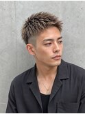 メンズ夏カラースパイキーショート刈り上げアップバングp北浦和