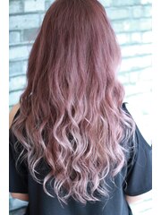 ★hair LOGiA★　〇ヌーディピンクのグラデーションColor