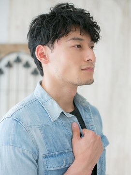 グルーミングサロン バーバー キャッスル 北浦和西口(Grooming salon Barber Castle) ニュアンスパーマのモテ髪ツーブロックf