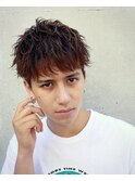 ショートレイヤー ツーブロック くせ毛風パーマ アップバング 12