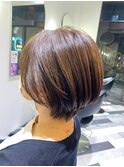 髪質改善/切りっぱなしボブ/美髪/30代40代/［人形町］