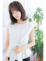 ミック 日暮里店(miq)&nbsp;外ハネパーマアッシュブラックナチュラルモード大人ボブディb1