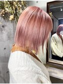 ハイトーンボブピンク