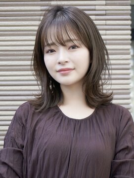 ガーデン オオタカノモリ(garden otakanomori) 王道可愛い大人のひし形外ハネくびれミディアム×前髪あり