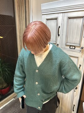 キュリオ(CURIO) ピンクベージュ×ショート◎