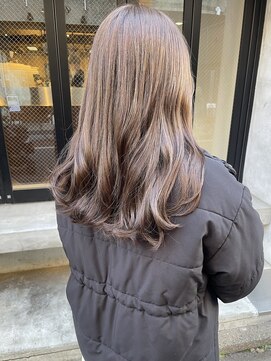 コフィー バイ メルト 吉祥寺(cofy by melt) 【松本咲花】ブリーチなしダブルカラーチョコレートベージュ韓国