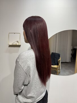 イロ(iro*) ☆大人似合わせレッドブラウンストレートロング