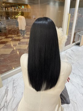 シェノン サントル(CHAINON CENTRE) ダークアッシュ/姫カット/セミディ/シアカラー