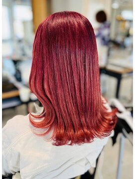 グランデュール 東静岡池田店(GRANDEUR) ダブルカラーピンクベージュベージュカラーケアブリーチレイヤー