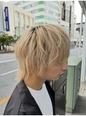 メンズブロンドカラーウルフカット♪あゆむ