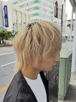 ラビス クローバー(Lovis clover)&nbsp;メンズブロンドカラーウルフカット♪あゆむ