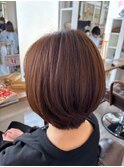 30代40代簡単スタイリング☆大人可愛いショートボブ