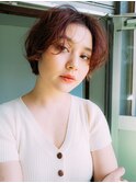 丸みのあるショートボブ