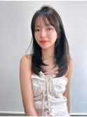 ACE 横浜　顔まわりレイヤー×オリーブベージュ