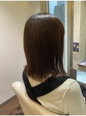切りっぱなしボブ×髪質改善ストレート