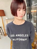 カイコヘアーアンドアートスタジオ(kaiko hair&art studio) ミニボブ/ボルドーカラー/ダブルカラー/ケアブリーチ/髪質改善
