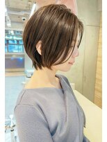 ロンドプロフィール 浦和(Lond profil) 大人可愛い20代30代40代黒髪前下がりショートボブ丸みショート◎