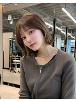 アビーファイブ(ABBEY 5)&nbsp;大人ボブ銀座レイヤーカット有楽町ミディアムボブベージュ