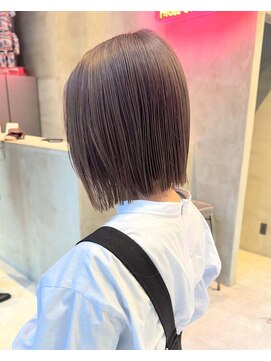 アディクション(ADDICTION) 【水光肌カラー/似合わせカット】切りっぱなしボブも人気♪