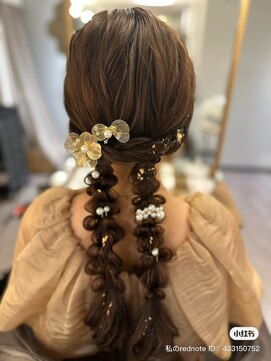 着付けヘアセット専門店 ウィズ(With) ツイン編みこみおろし