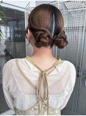 タイトツイン団子/お呼ばれヘアセット