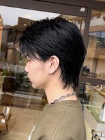 イエローコーン 金沢文庫店(YELLOW CORN)&nbsp;ニュアンスパーマ/センターパート/韓国マッシュ/ダークアッシュ