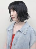 ＊外ハネボブゆるふわパーマボブ顎ラインボブニュアンスパーマ