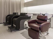 リラックス出来るシャンプーブース