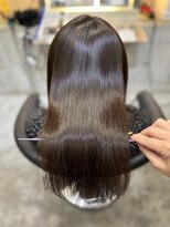 ロンド 表参道店(Lond)&nbsp;オリーブグレー/ボブ/顔周り/小顔/レイヤー/髪質改善/縮毛矯正