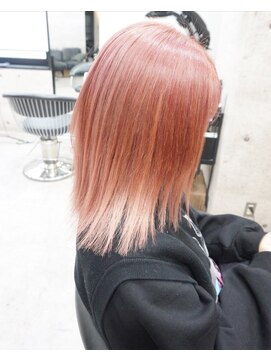 ヘアテリア リュウ 大塚(hair teria ryu) フルブリーチ/ピンクベージュ/ミディアムレイヤー