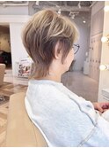 55 小顔軽めショートウルフ