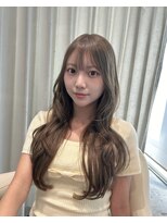 ウィリートーキョー 渋谷(WELLY TOKYO)&nbsp;オリーブベージュ×レイヤーカット/エクステレイヤー