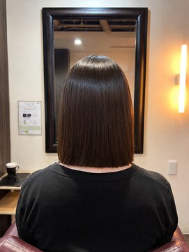テュセ ヘアー 京都(Tu sais hair kyoto) 【縮毛矯正】地毛風ストレートボブ