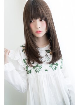 ダンケシェーン(Danke Schon) 厚めバング×Aライン☆姫カットスイートロング