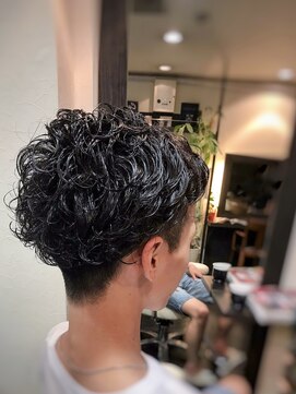 オムヘアーバイグルーマーズ(HOMME HAIR by GROOMER/S) #アップバング#2ブロックMIXパーマ#hommehair2nd櫻井