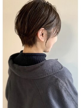 エル セルカ 高田馬場(el CERCA) 大人可愛いハンサム丸みショート×ダークベージュカラー