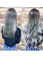 あるじゃんすー 横浜店&nbsp;ホワイトシルバー#シールエクステ#モノトーンアッシュ#横浜